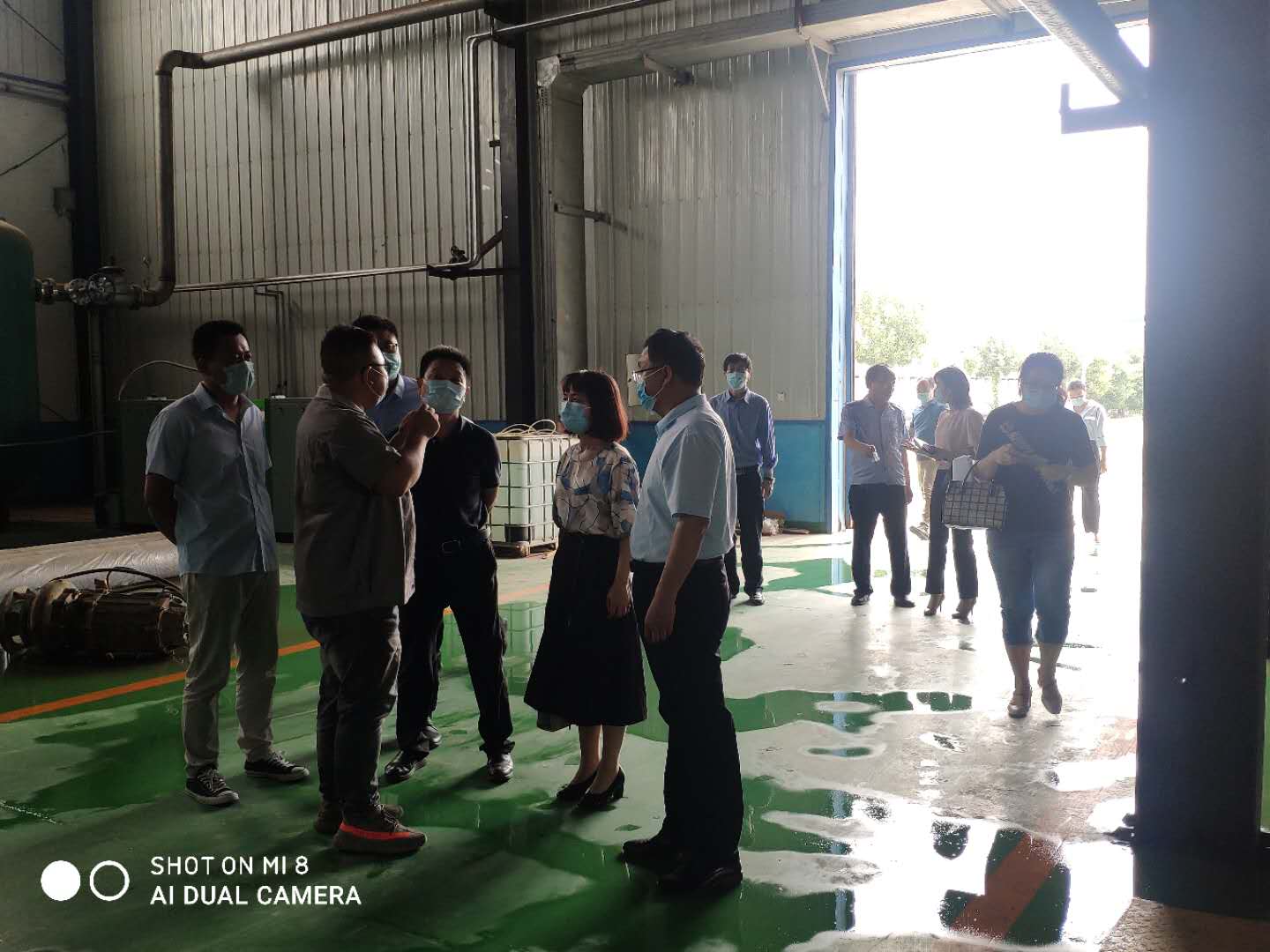 晉州經(jīng)濟(jì)技術(shù)開(kāi)發(fā)區(qū)來(lái)我廠參觀